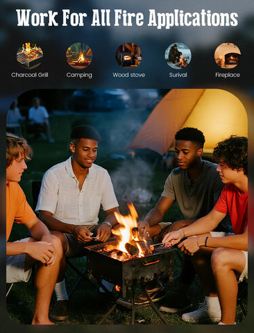 E500 grill-ready starters ignite grills and pizza ovens safely