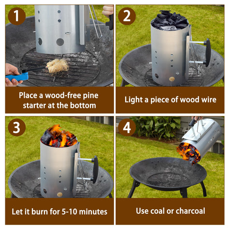 E500 non-slip base keeps the starter stable while lighting.