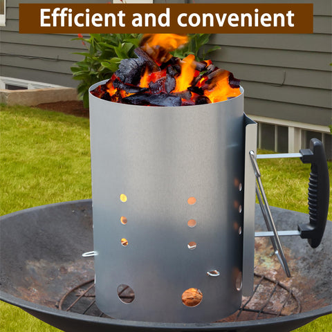 E500 ventilated design promotes optimal airflow for quick coal ignition.