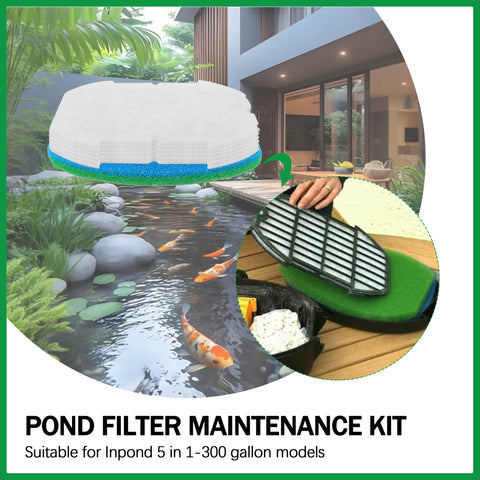 eaacaa Quick filter pad swap to simplify pond maintenance.