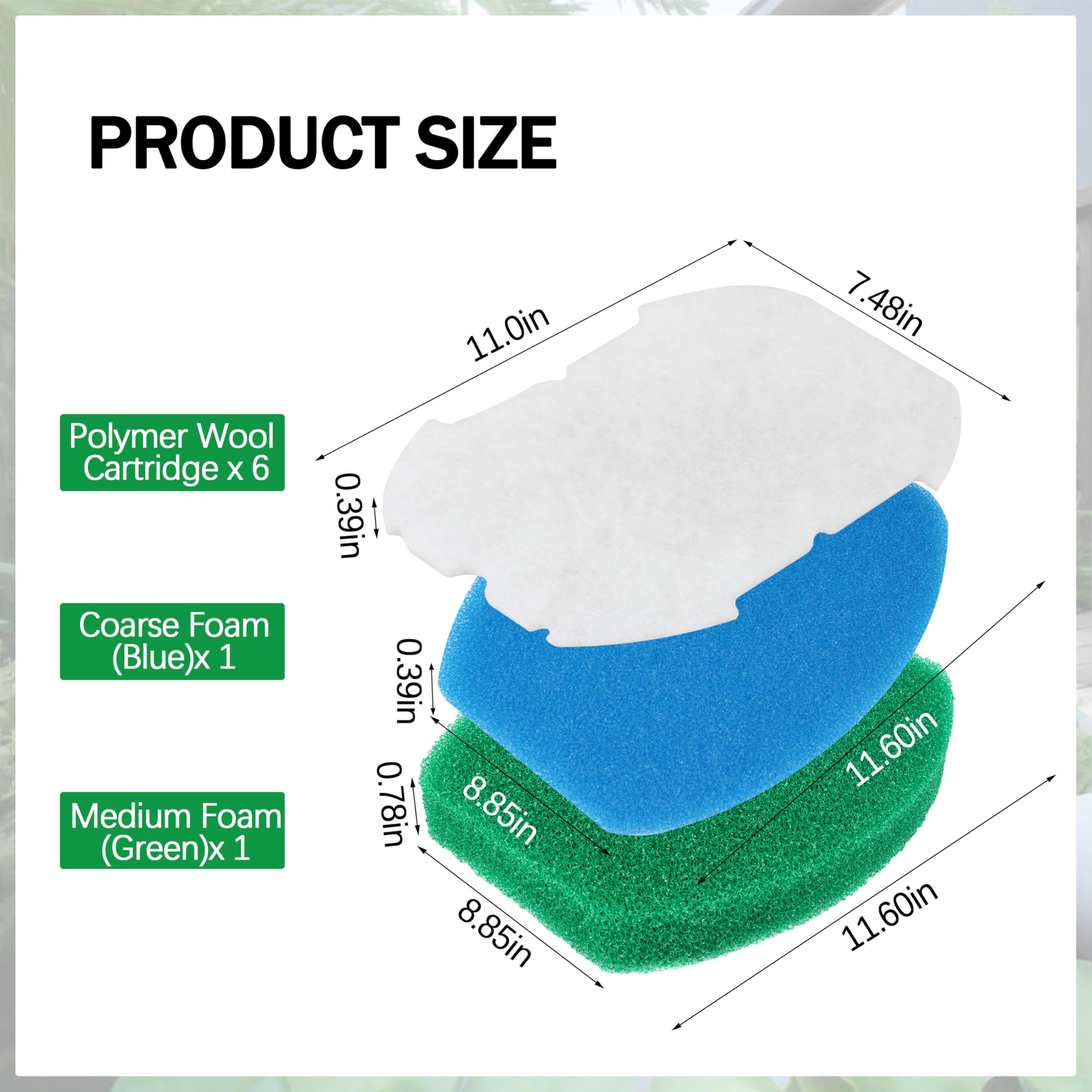 eaacaa Polymer wool pads in-use trapping fine particles.