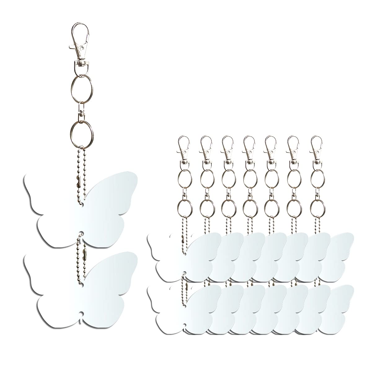 EACILLES butterfly disc hanging setup reflects sunlight to deter birds safely.