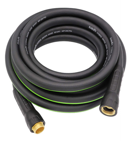 EADUTY Hybrid Hose outer view shows rugged build for daily watering.