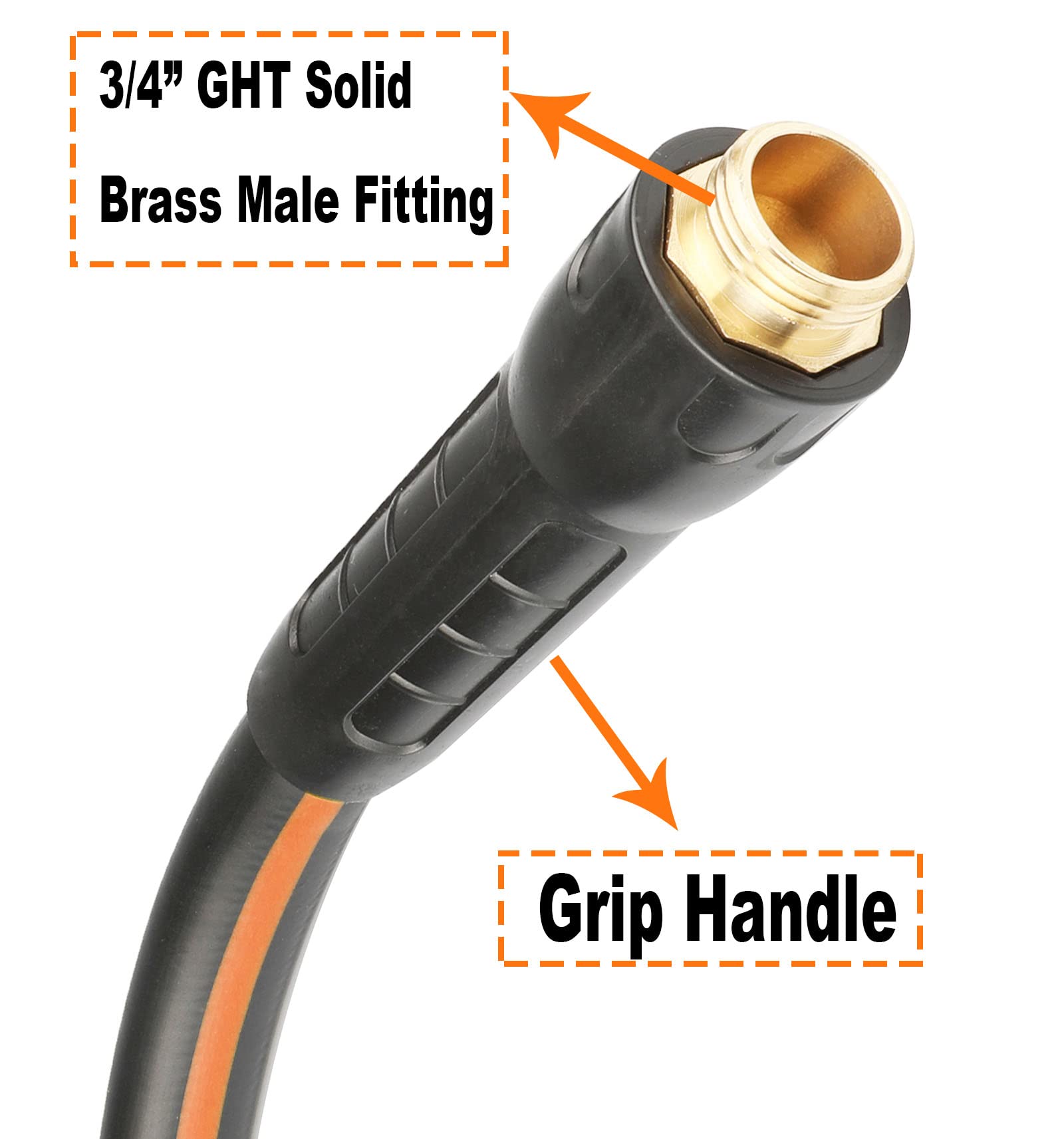 EADUTY kink-free and highly flexible hose for smooth watering cycles
