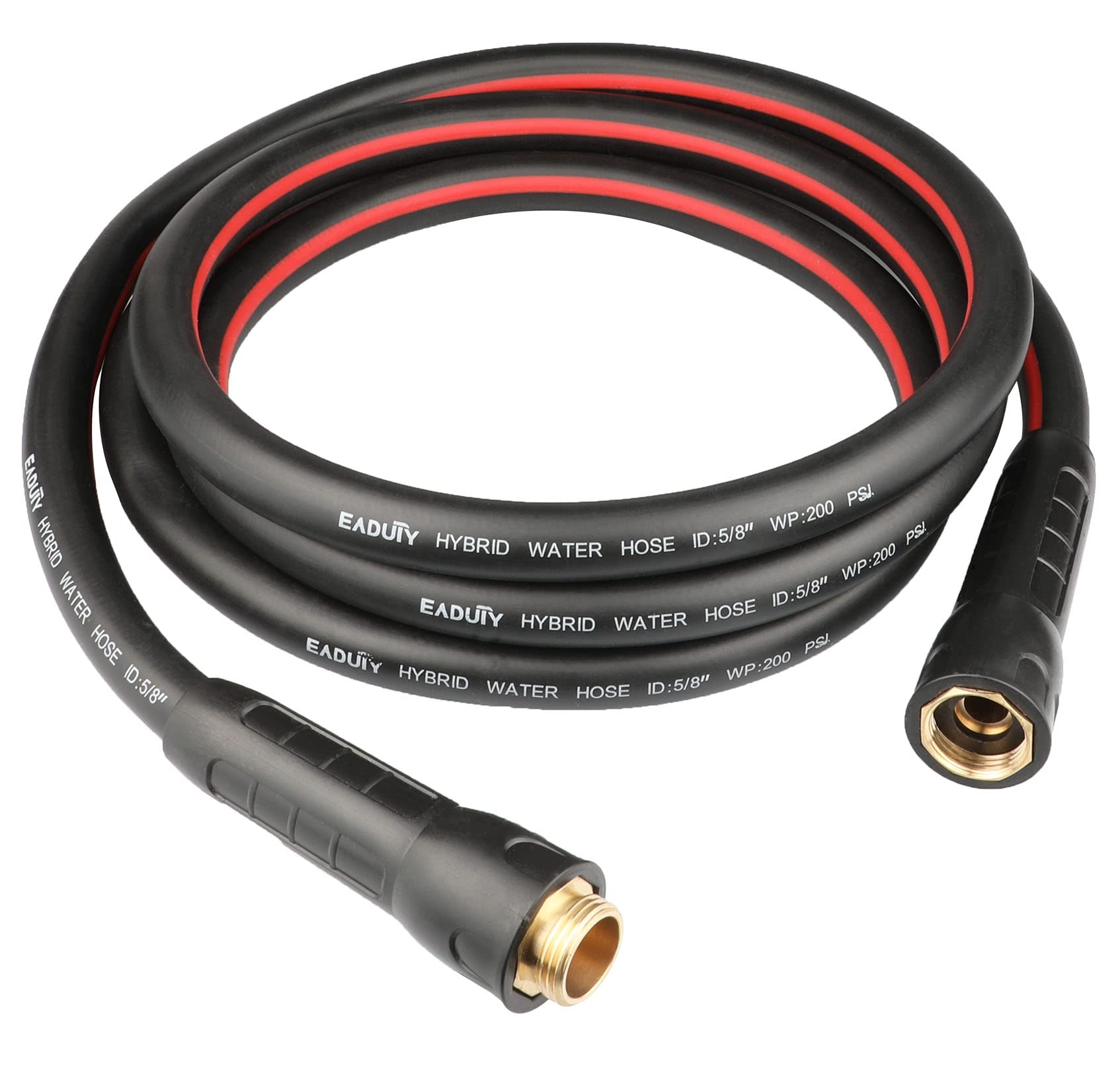 EADUTY Hybrid Lead In Garden Hose with flexible design for easy yard maneuvering.