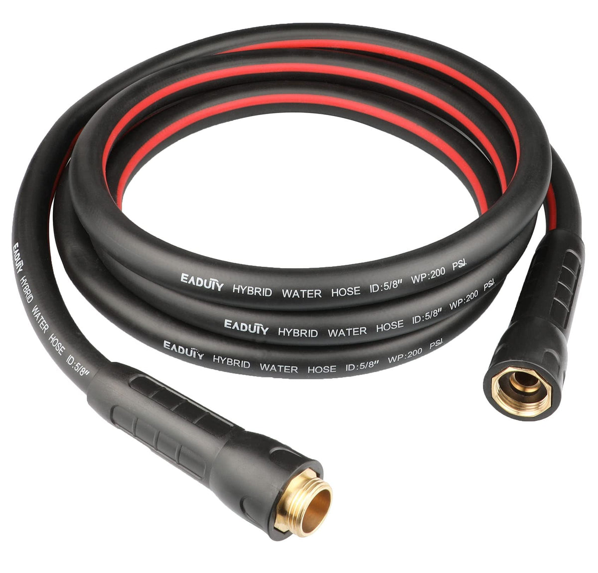 EADUTY Hybrid Lead In Garden Hose with flexible design for easy yard maneuvering.