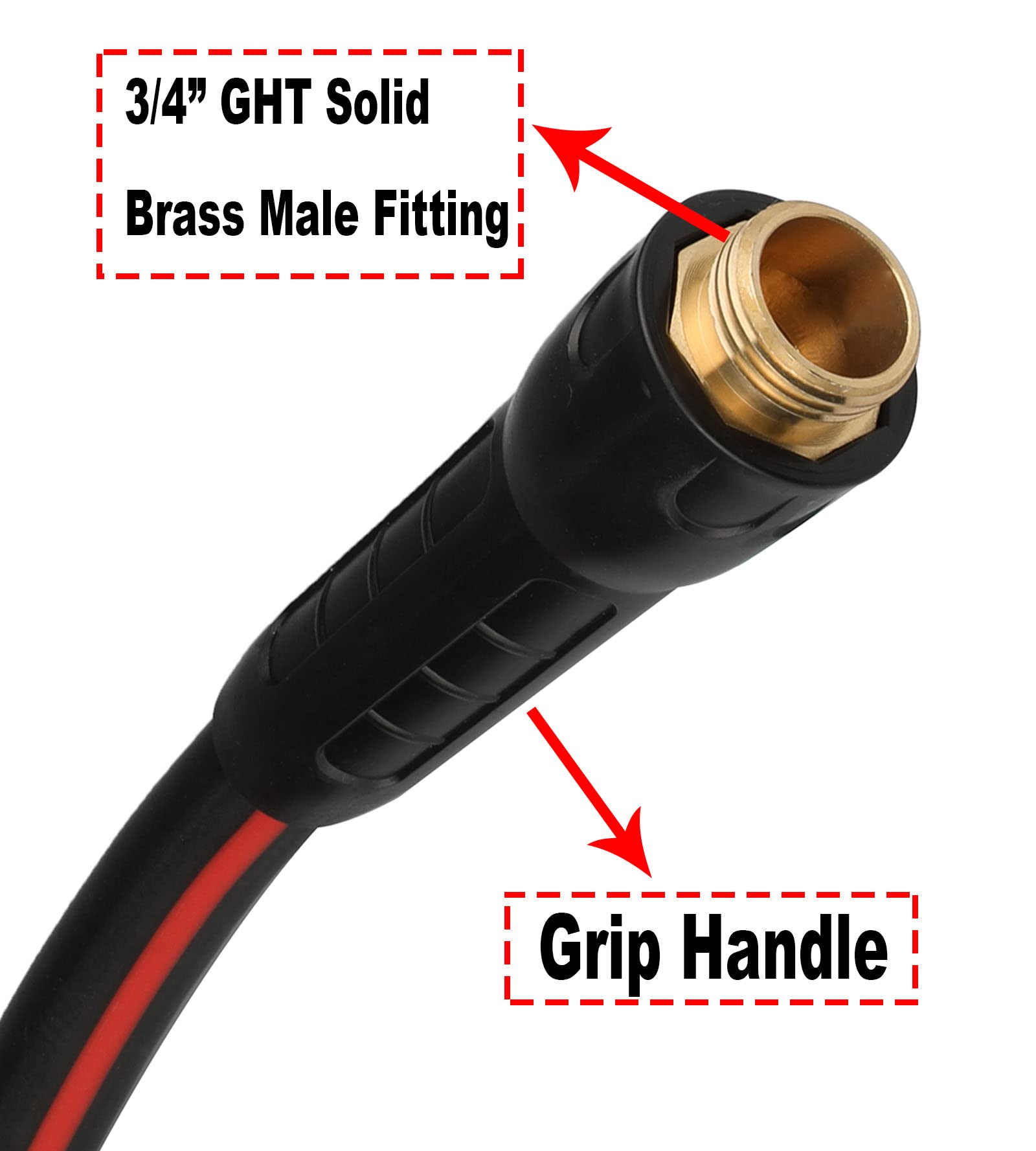 EADUTY 5/8 inch hose delivers no-kink performance during use.
