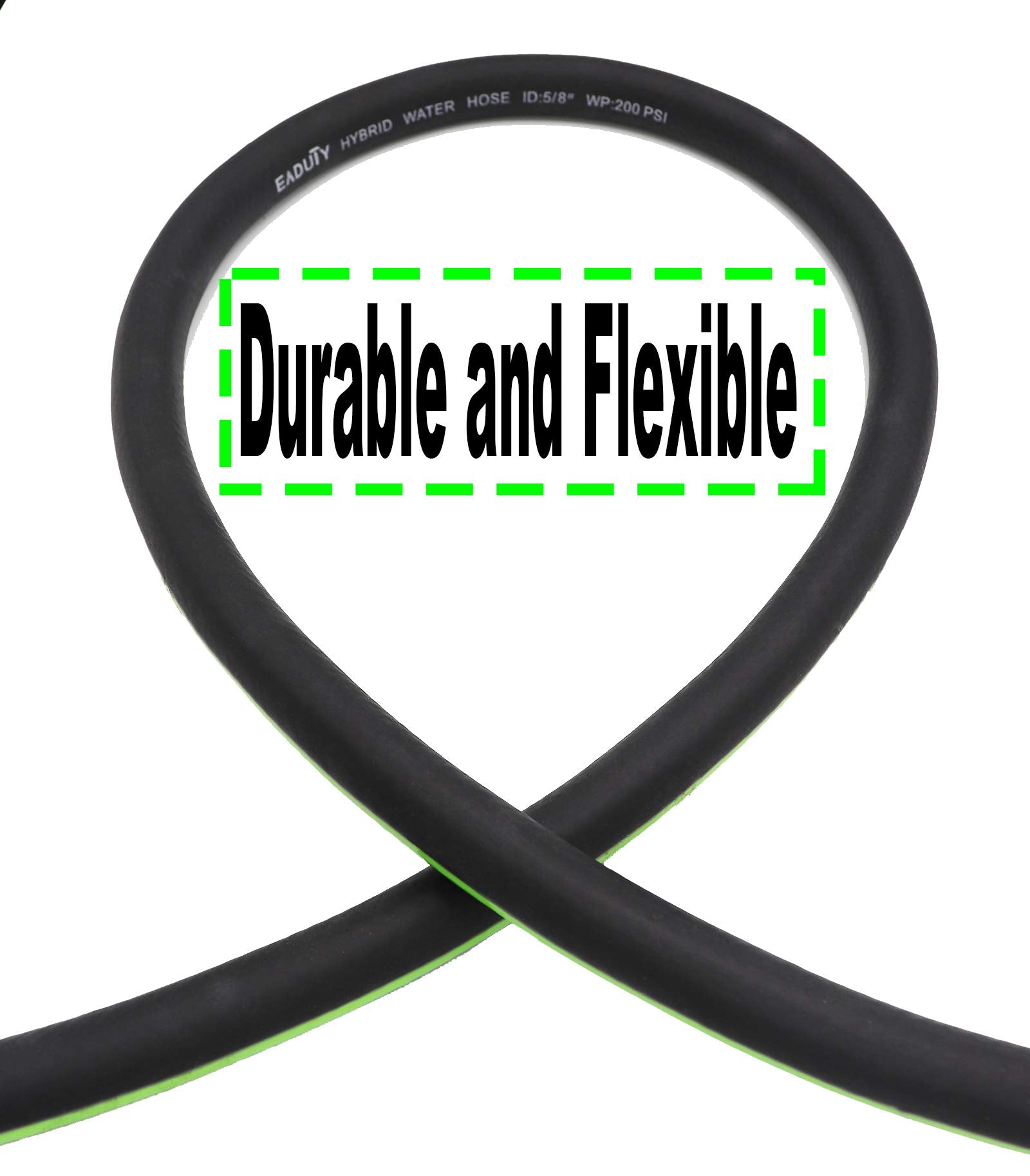 EADUTY rotatable grip handle enables quick, secure connection to the hose bib.