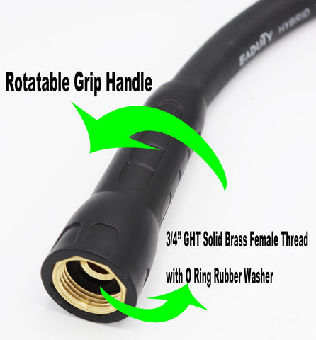 EADUTY solid brass fittings provide durable, leak-resistant connections.