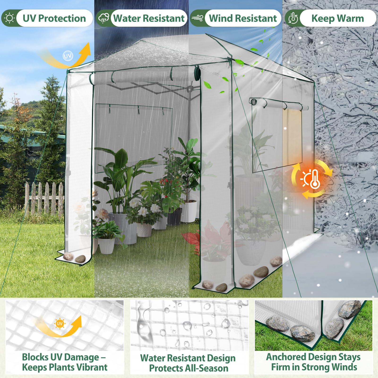 Eagle Peak mesh windows promote airflow during care