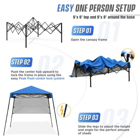Eagle Peak canopy top with UPF 50+ protection keeps you cool.