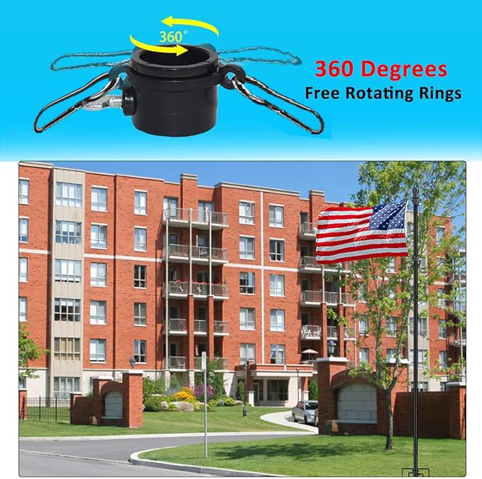 Eagle Top commercial-grade flag pole ideal for storefronts and government buildings