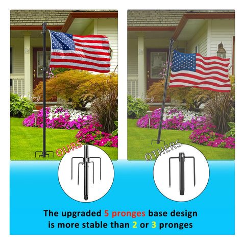 Eagle Top heavy-duty flag pole metal resists wind and corrosion for outdoor use