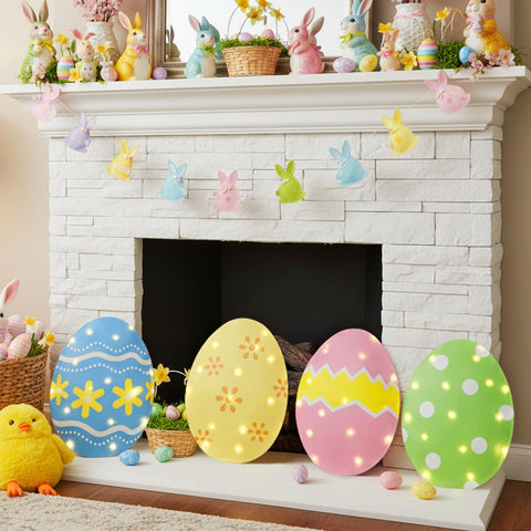 EAMBRITE Easter egg lights feature a built-in timer for convenient use