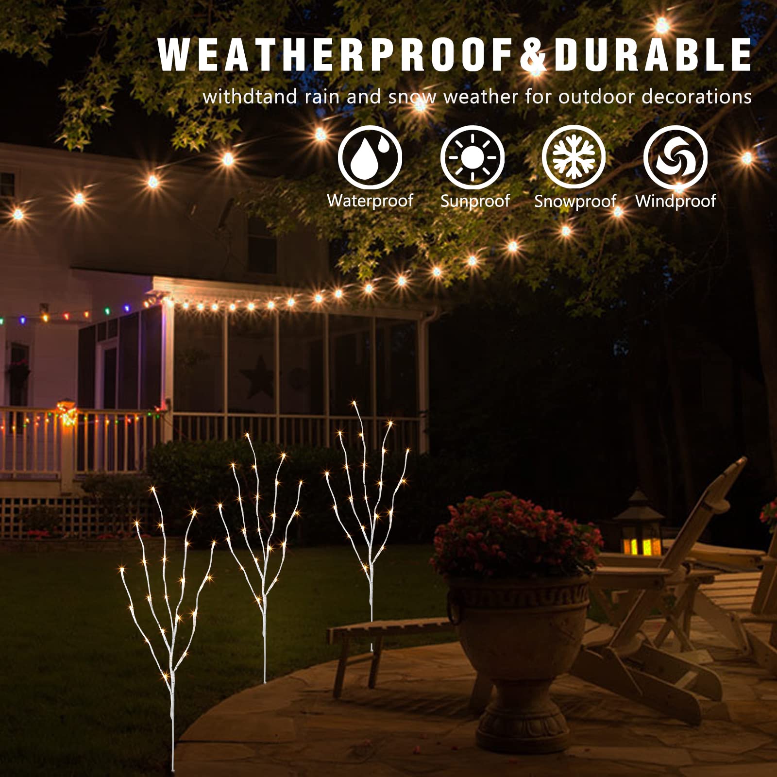 EAMBRITE vase-friendly branch decor suitable for centerpieces