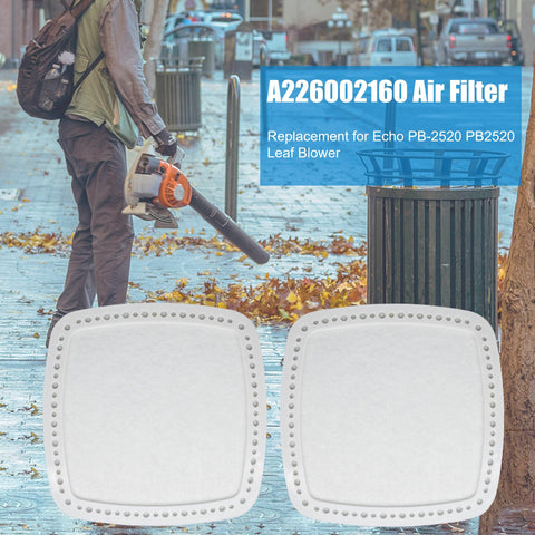 Close-up of Eamonhigh A226002160 air filter for Echo PB-2520 replacement.