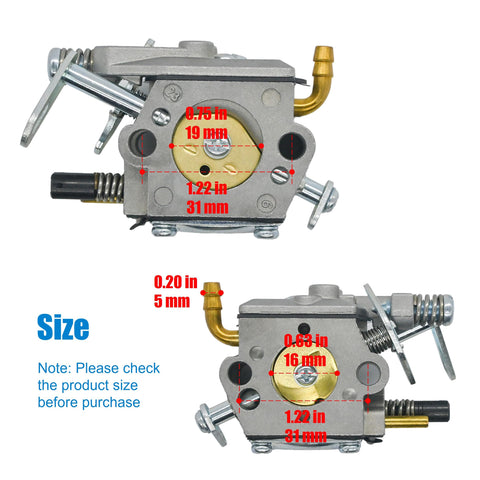 Eamonhigh air filter included for McCulloch carb kit improves airflow.