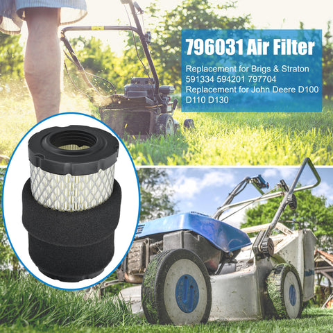 Eamonhigh oil filter and pre-cleaner help reduce debris intake and cleaner combustion.