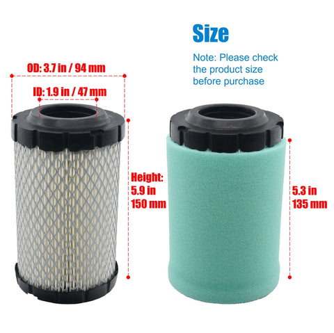 Eamonhigh two-pack includes replacement filters and pro filters for Kohler 7000 series.