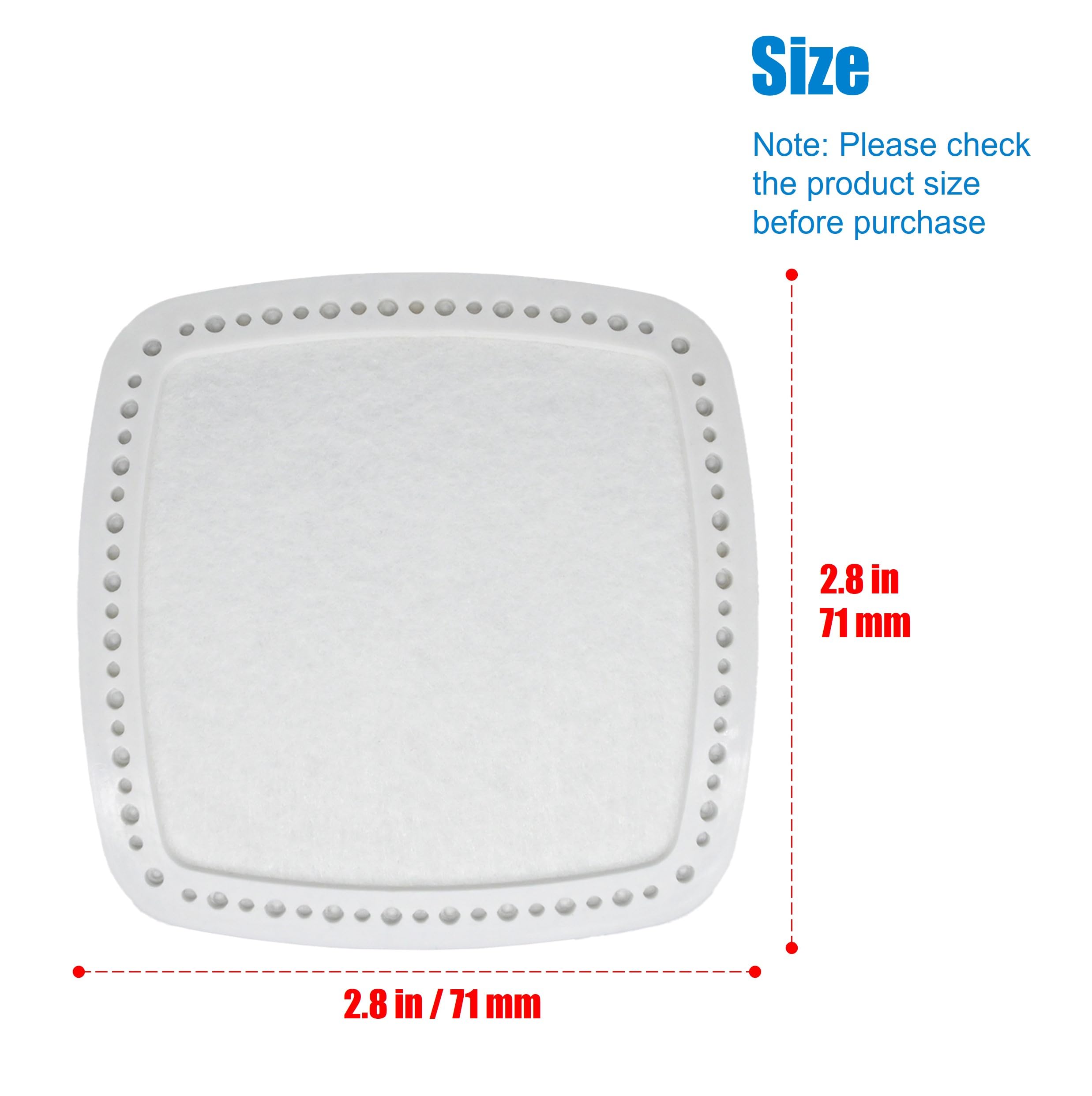 Two filters per pack from Eamonhigh for easy maintenance.