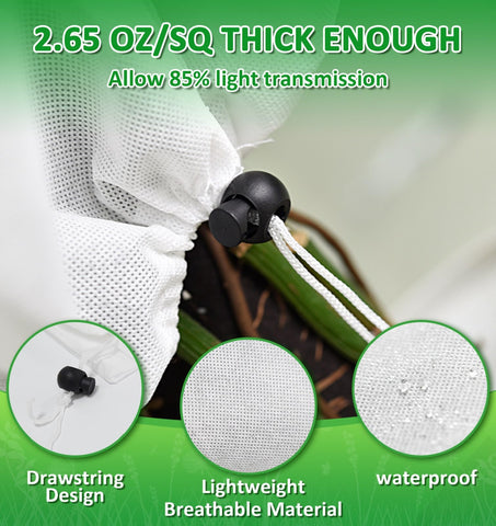 EAONE winter protection for outdoor plants guards saplings and trees from snow and wind.