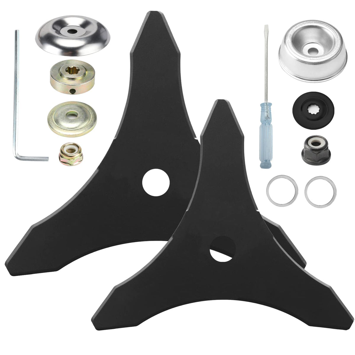Eapele carbide blade assembly for heavy undergrowth cuts brush and saplings with precision.