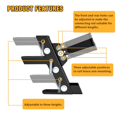 Eapele heavy-duty steel hitch with rugged construction for yard use.