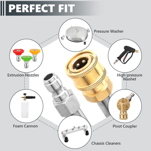 EARLEAS stainless-steel extension wand with brass fittings delivers lasting durability.