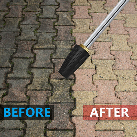 Rugged rubber housing protects the nozzle during heavy use
