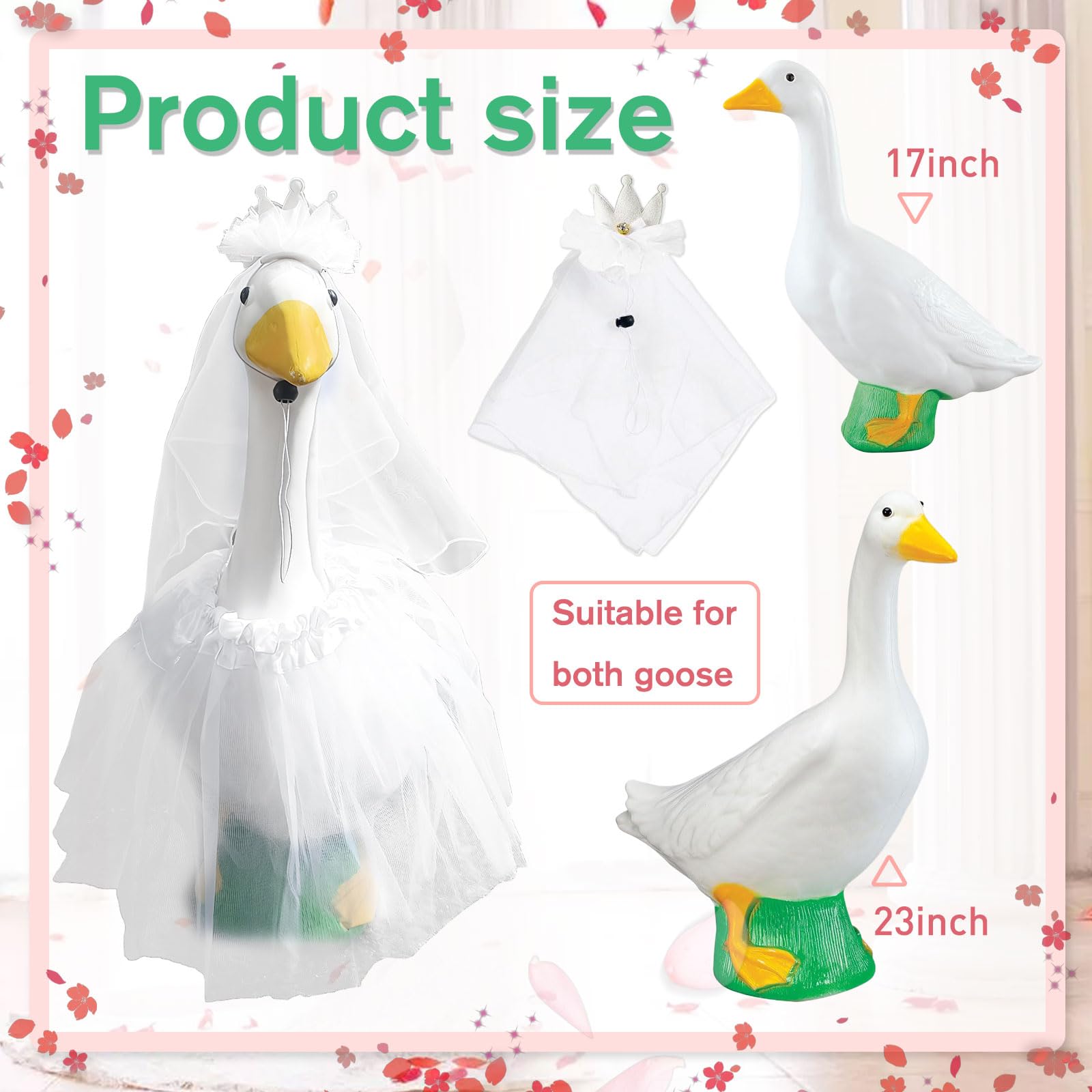 Earssa lawn goose decor enhances outdoor celebration whimsy