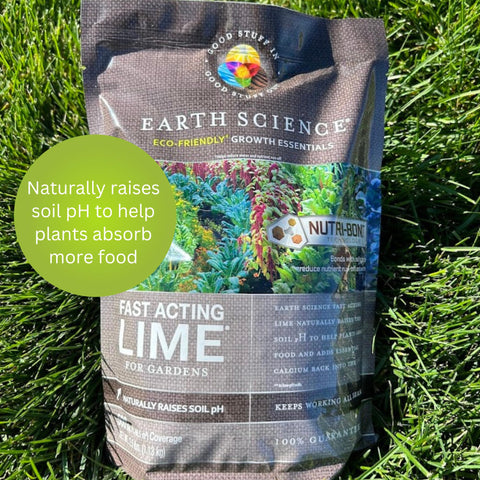 Earth Science 5lb bag designed for small lawns and gardens.