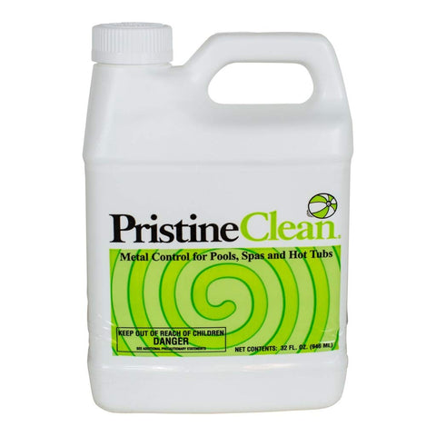 Earth Science Pristine Clean 32 oz bottle for eco-friendly pool care and gentle skin comfort