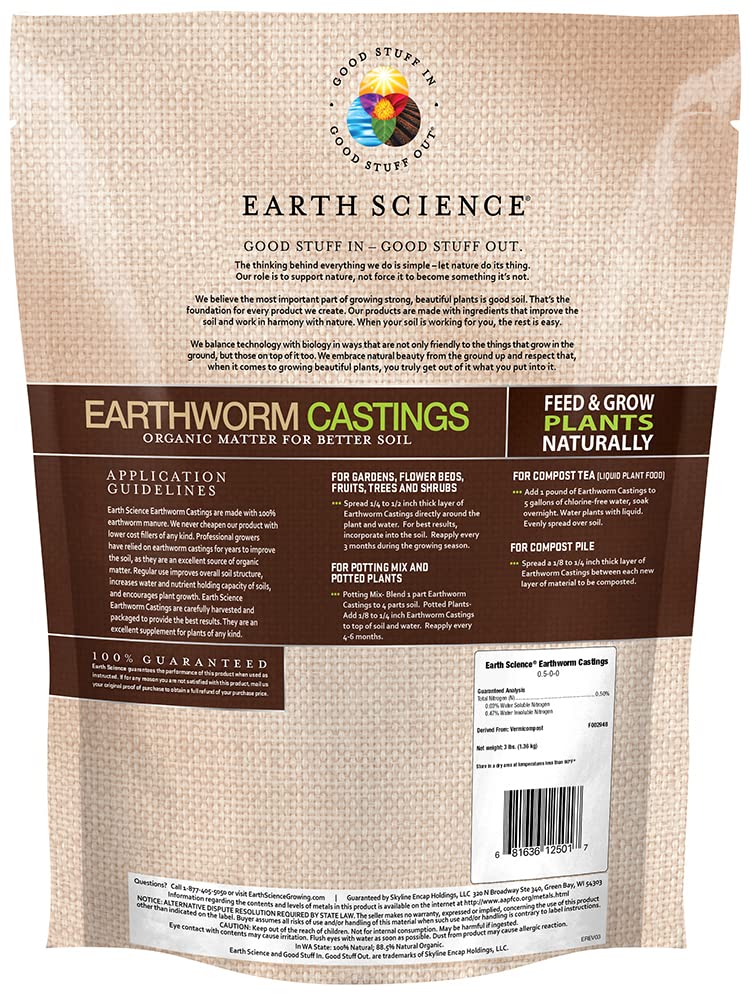 Earth Science vermicompost closeup highlighting natural texture for soil enrichment.