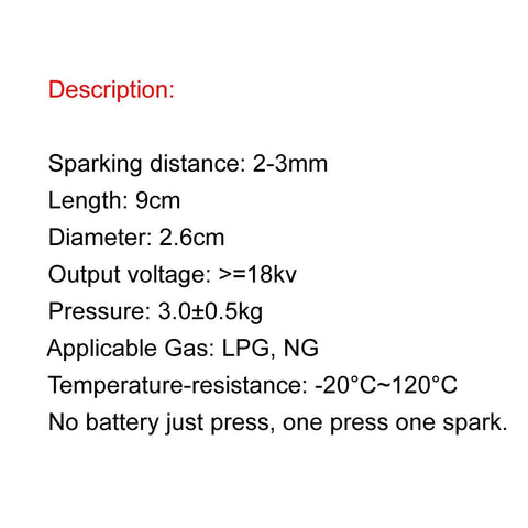 Earth Star Meter Star 5-pack of piezo igniters for easy replacements and long-term readiness.