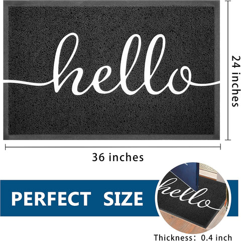 EARTHALL concave dirt trap door mat captures dust and mud at entryways