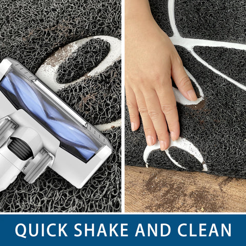 EARTHALL easy-clean hose down friendly mat cleans quickly with a sweep