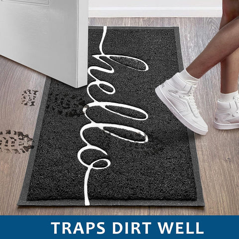 EARTHALL low profile 0-4 inch door mat fits under most doors