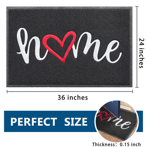 Earthall door mat with non-slip backing stays secure