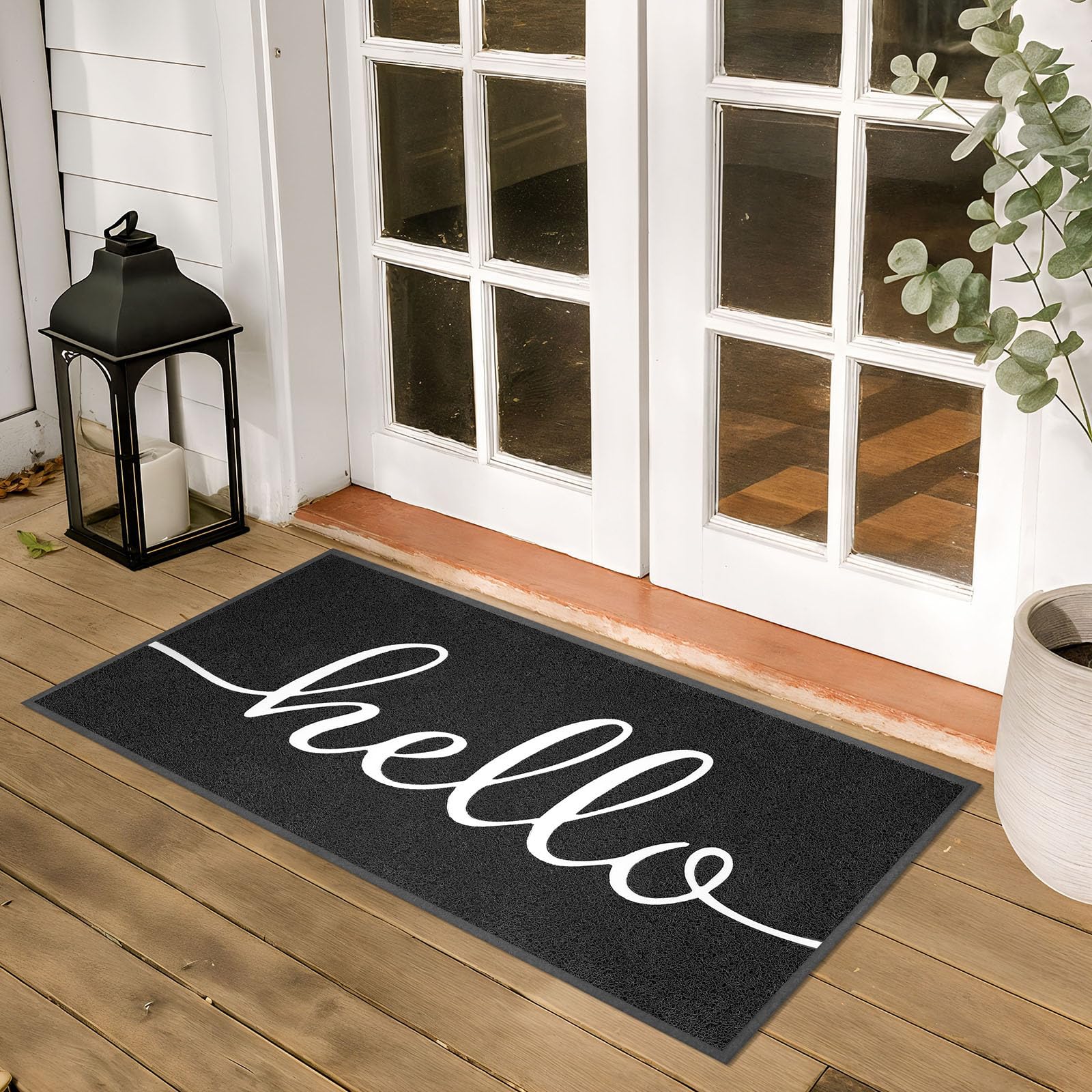 EARTHALL 59x24 doormat ideal for patios and busy entryways.