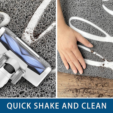 EARTHALL easy-clean material dries quickly and cleans with a shake, sweep, or hose-down.