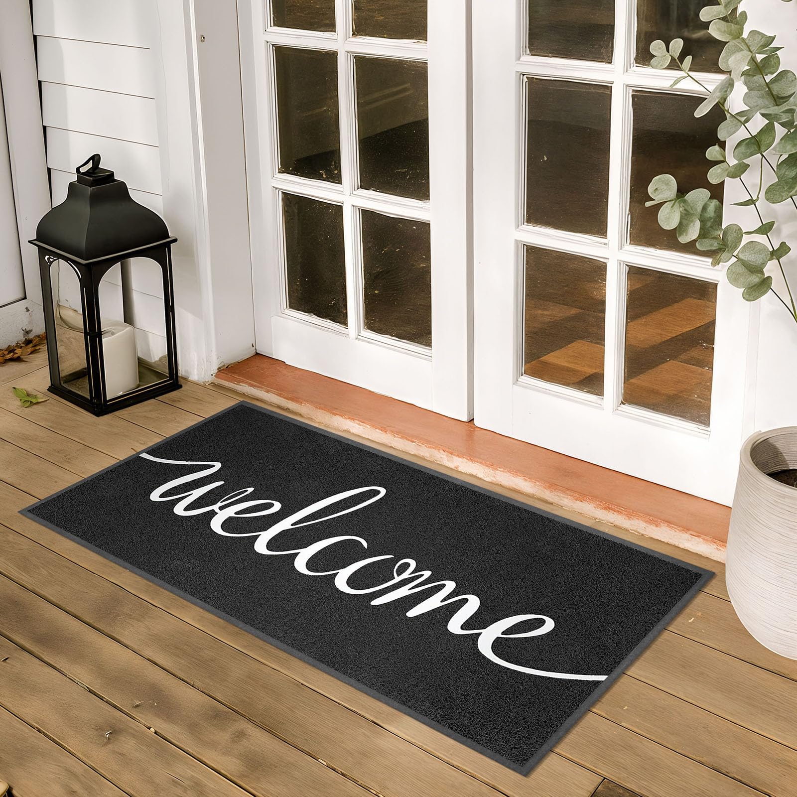 Earthall farmhouse front porch decor adds warm charm to any home.
