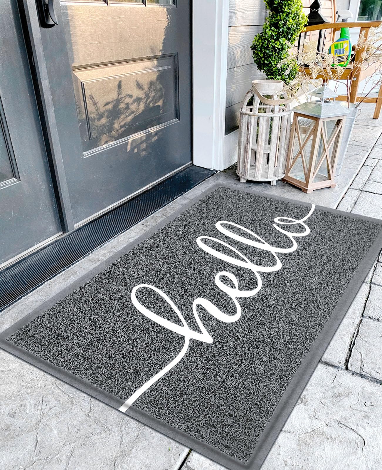 Earthall Hello Mat front door, durable outdoor-ready entrance protection.