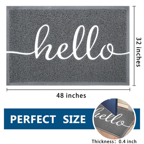 Earthall Hello Mat outdoor-indoor use traps debris to keep interiors clean.