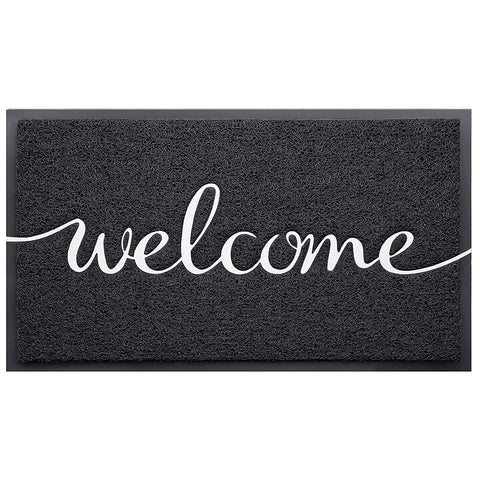 EARTHALL 48x32 inch mat creates a welcoming farmhouse entry space.