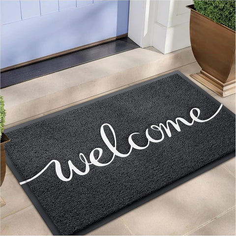 EARTHALL welcome mat for the front door traps dirt and keeps floors clean