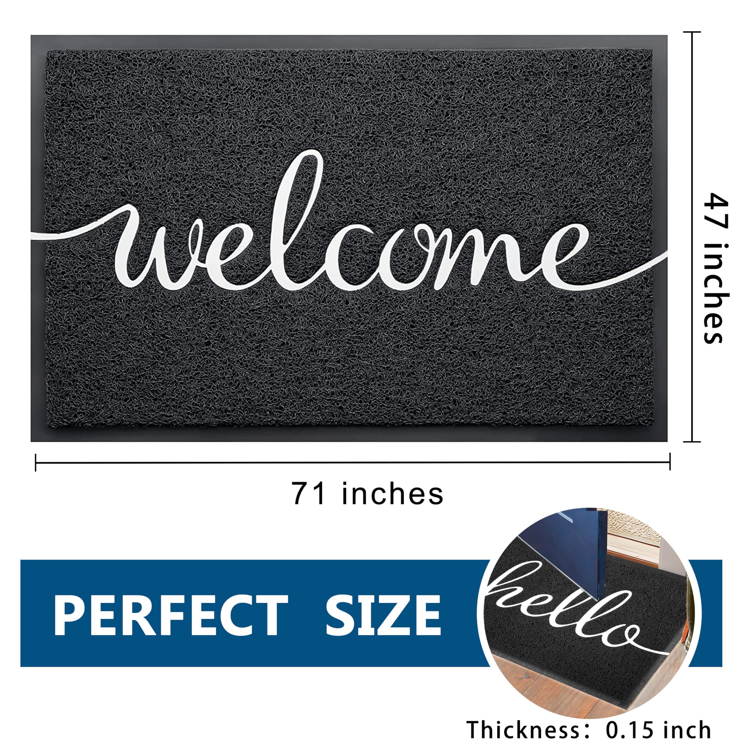 Earthall welcome mat for indoor entry, helping keep floors clean