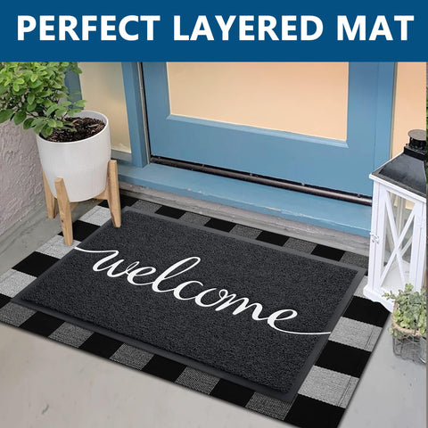 Earthall welcome mat large 71x47 provides ample coverage for busy entryways