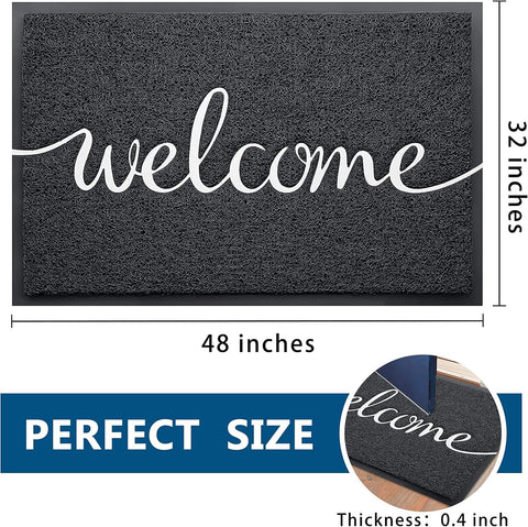 EARTHALL outdoor entry mat withstands heavy foot traffic while staying clean.