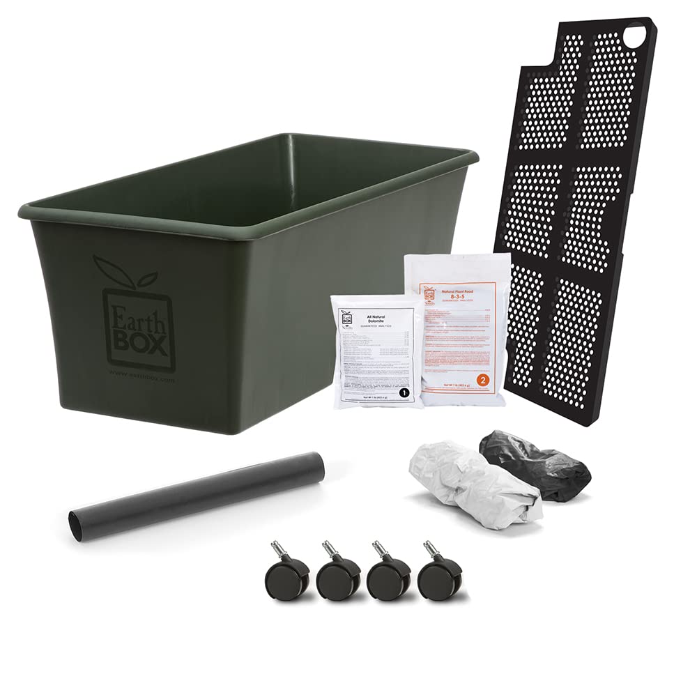 EarthBox 80151 cover and mulch kit shown for adjustable styling and weed control.