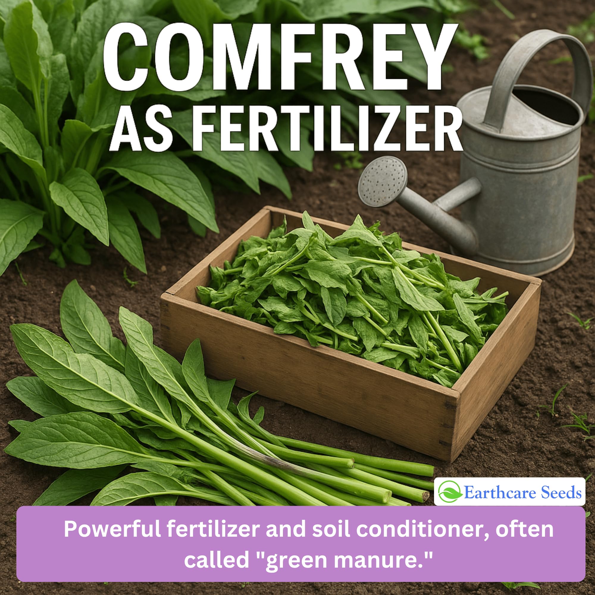 Earthcare Seeds True Comfrey germination may take patience; soak seeds before sowing.